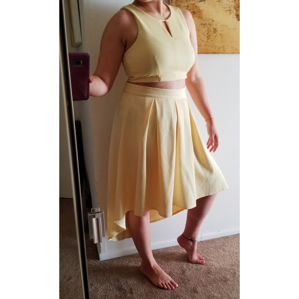 She + Sky Anthro Crop Skirt Dress NWT